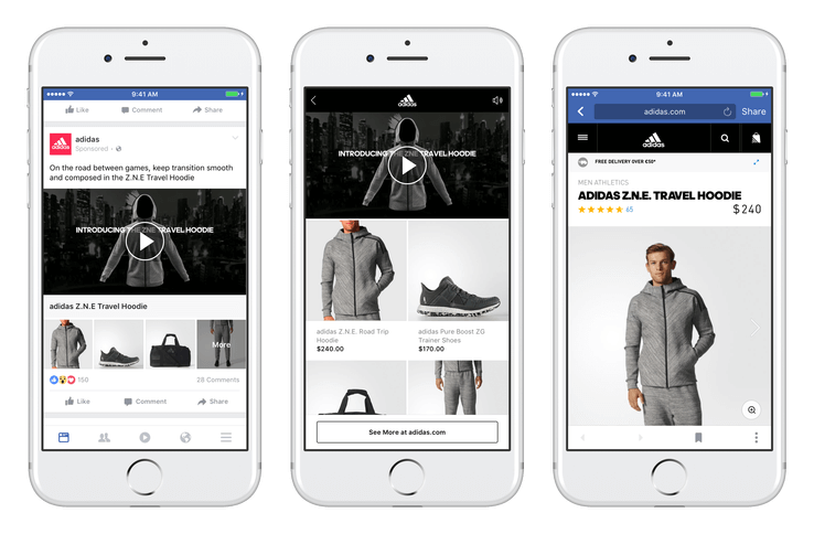 facebook collections ad example