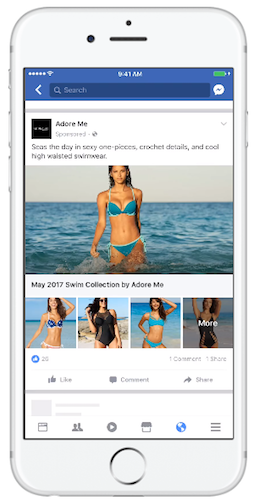 facebook collections ad example