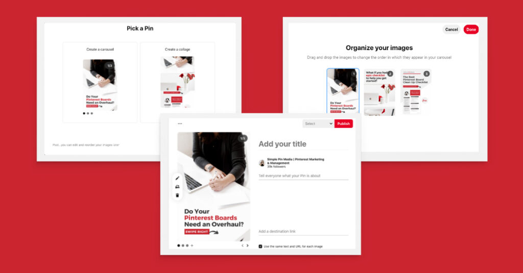 pinterest carousel ad example