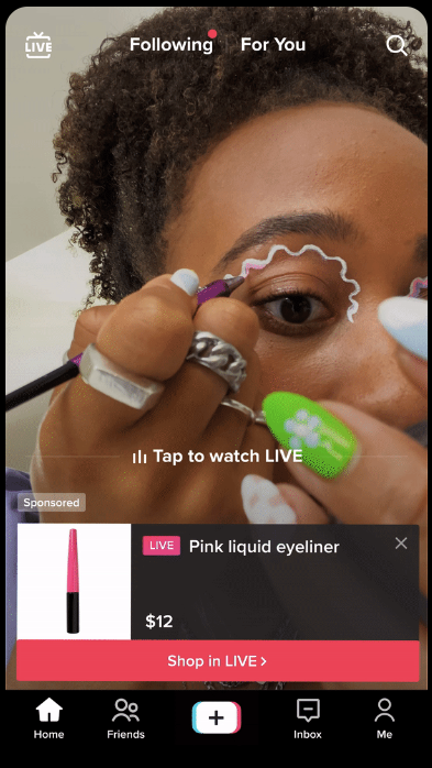 tiktok video shopping ad example