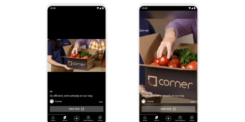 youtube vertical video ad example